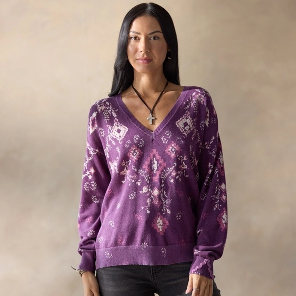 Sundance Glissade Sweater in Plum Size Small - Picture 1 of 9